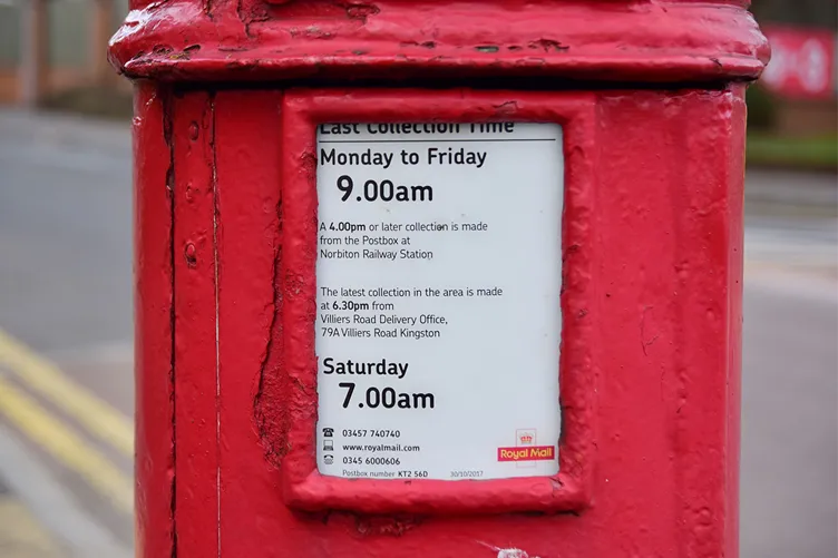 Post Box Collection Times Kingston